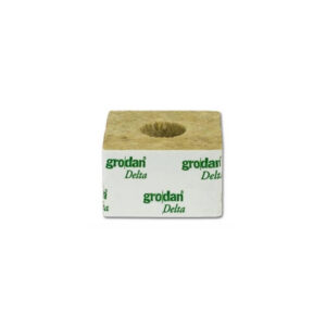 Grodan 100x100x65 mm, Anzuchtwürfel mit kleinem Loch 27x40 mm, BOX 216 Stk.