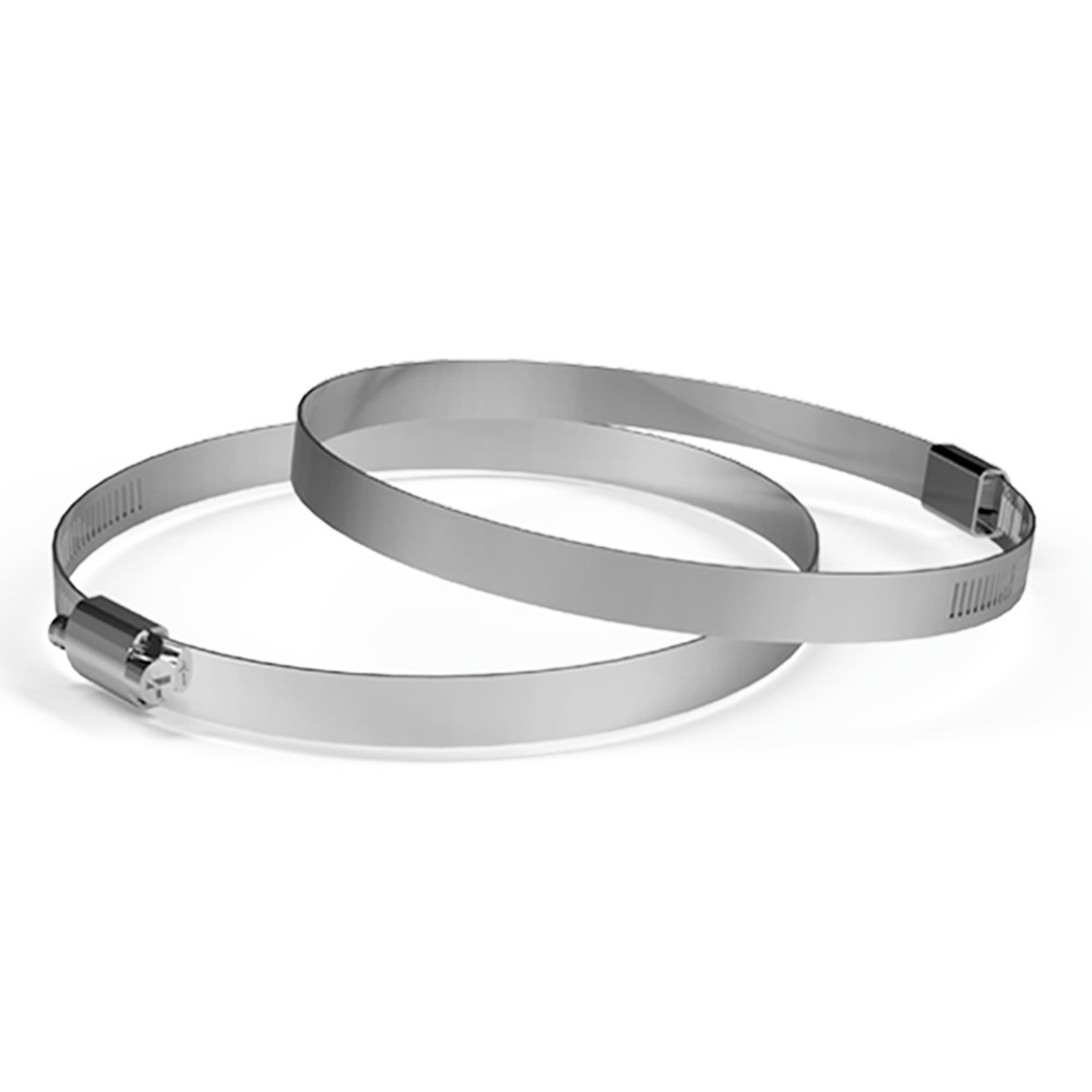 Edelstahl-Luftkanal-Schellen, 100 mm, 2er Pack