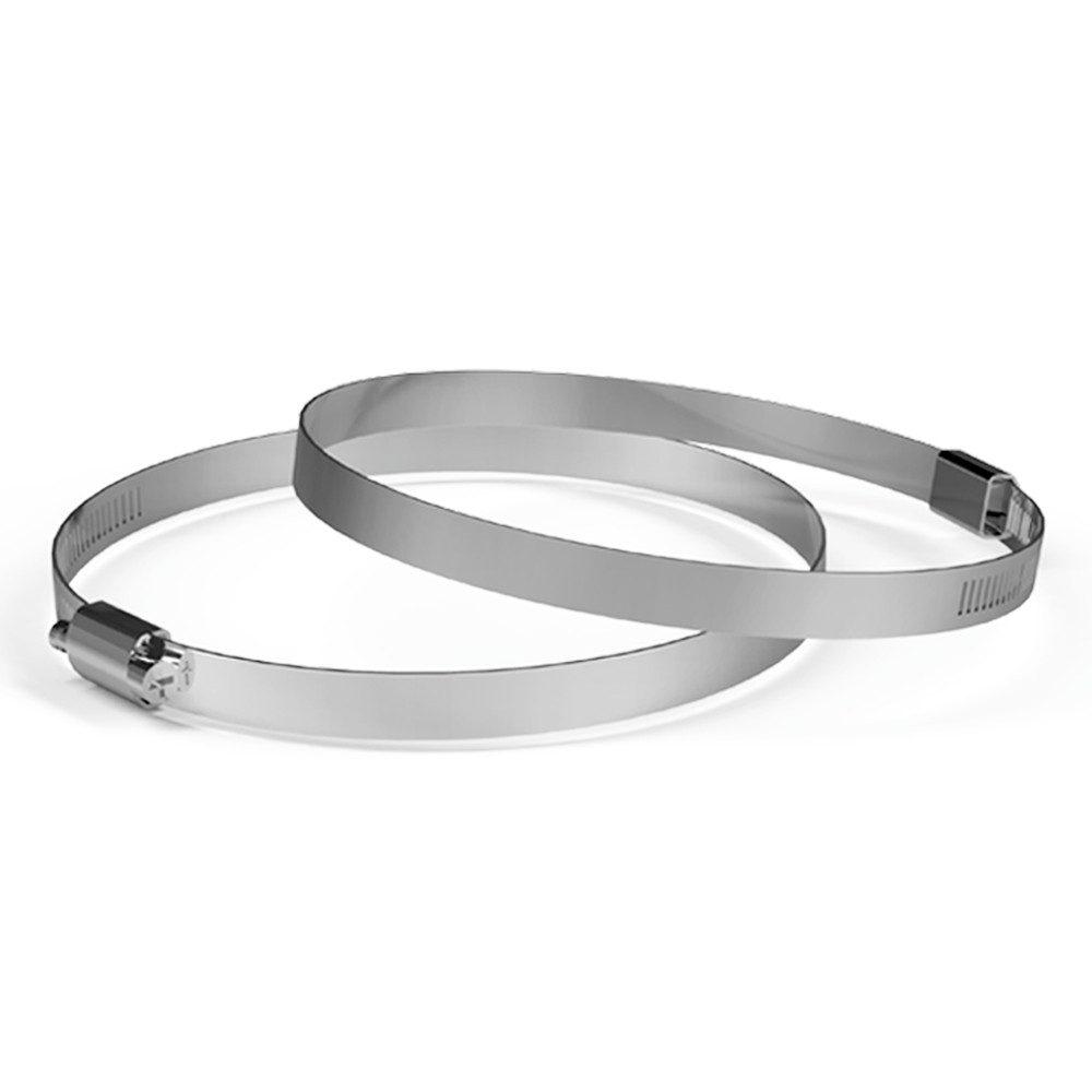 Edelstahl-Luftkanal-Schellen, 150 mm, 2er Pack