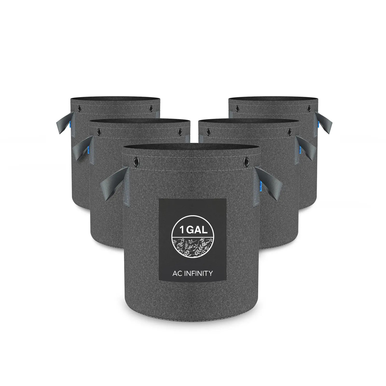 Hochbelastbare wiederverwendbare Stofftöpfe, 3,8 Liter, 5er-Pack