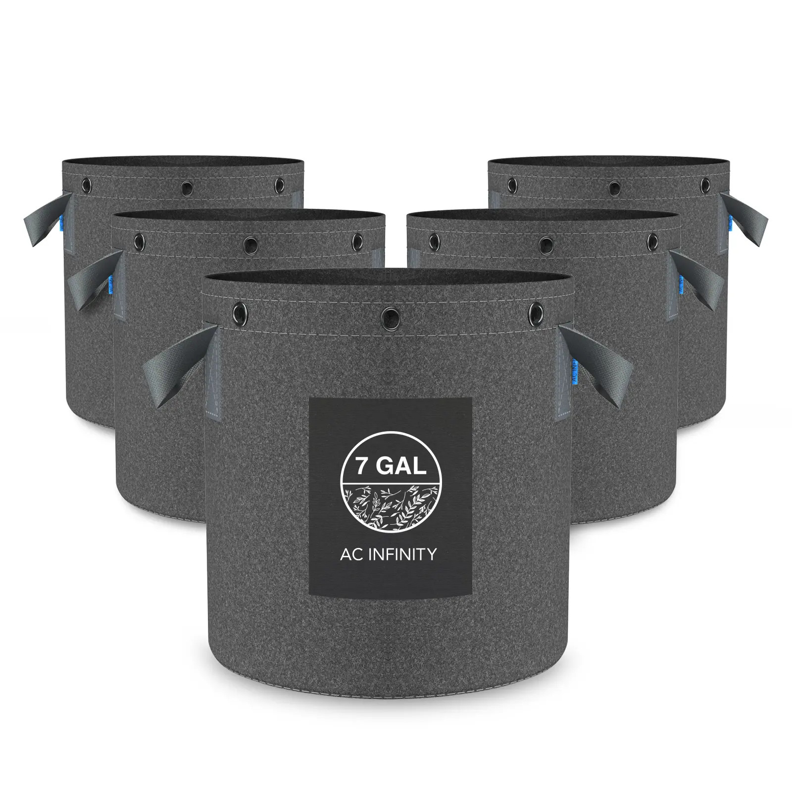 Hochbelastbare wiederverwendbare Stofftöpfe, 26,5 Liter, 5er-Pack