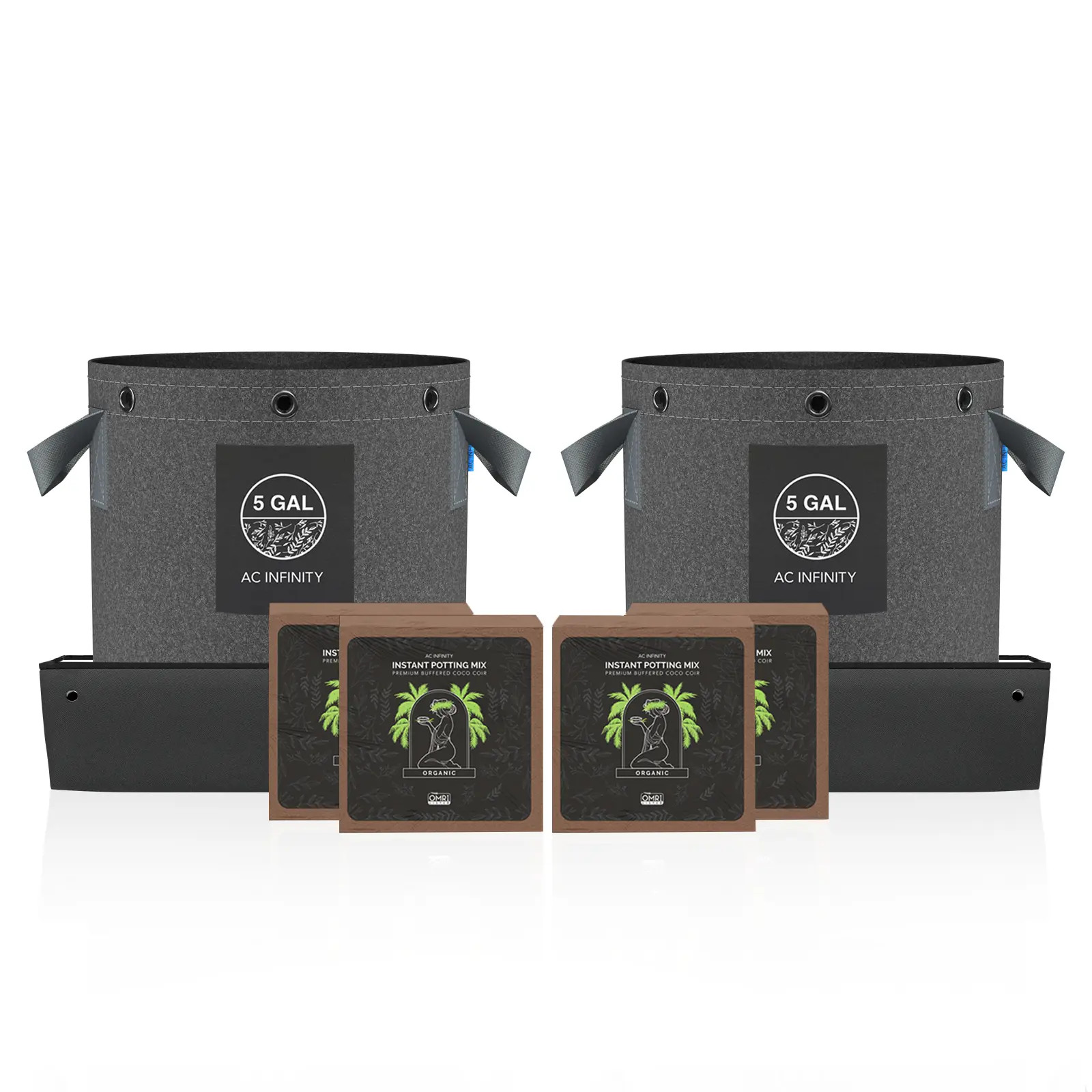 Kokossubstrat Kit, 2-Pflanzen Starter-Set