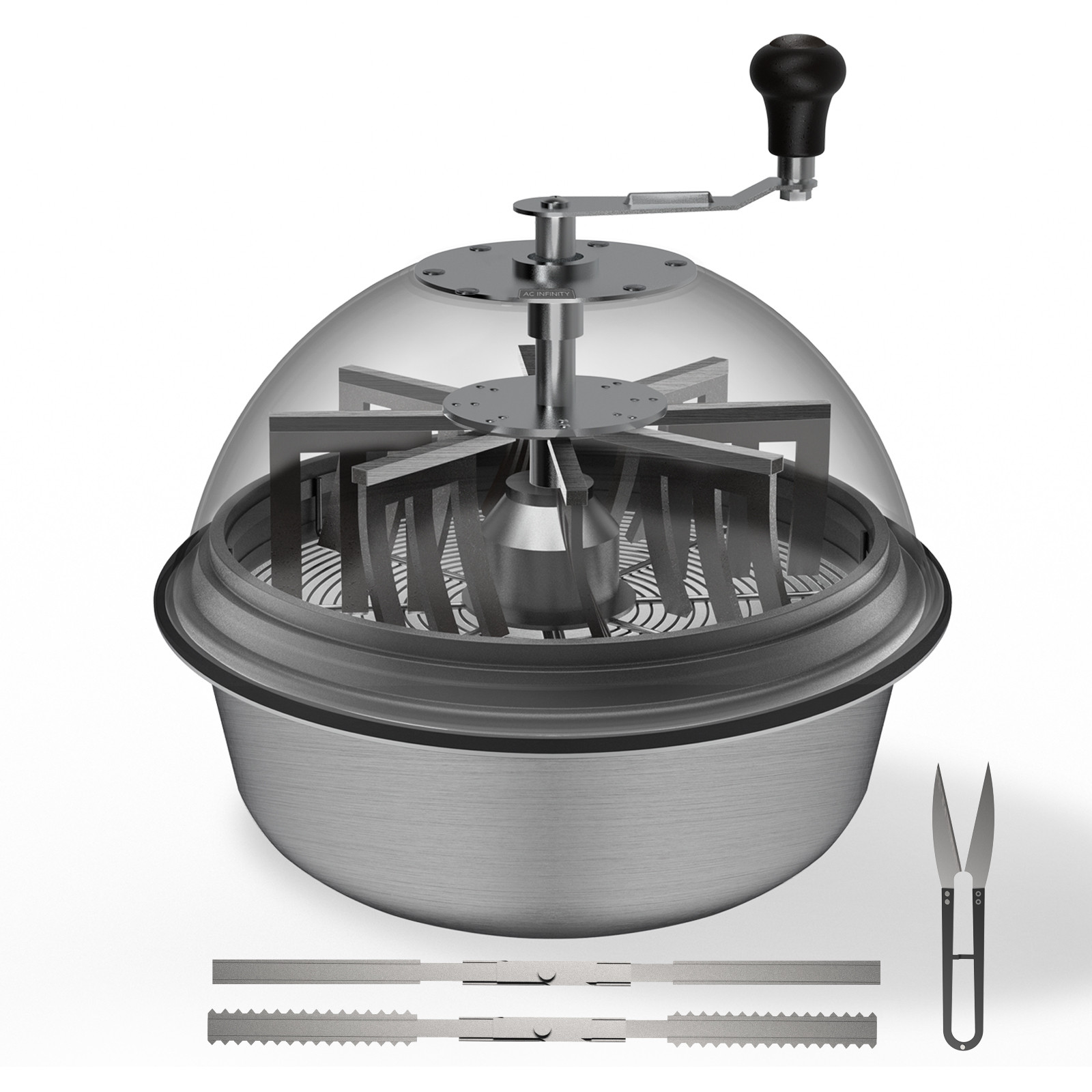 Bud Bowl-Trimmer, Dreh-Schnitt mit durchsichtiger Sichtkuppel, ca. 48 cm