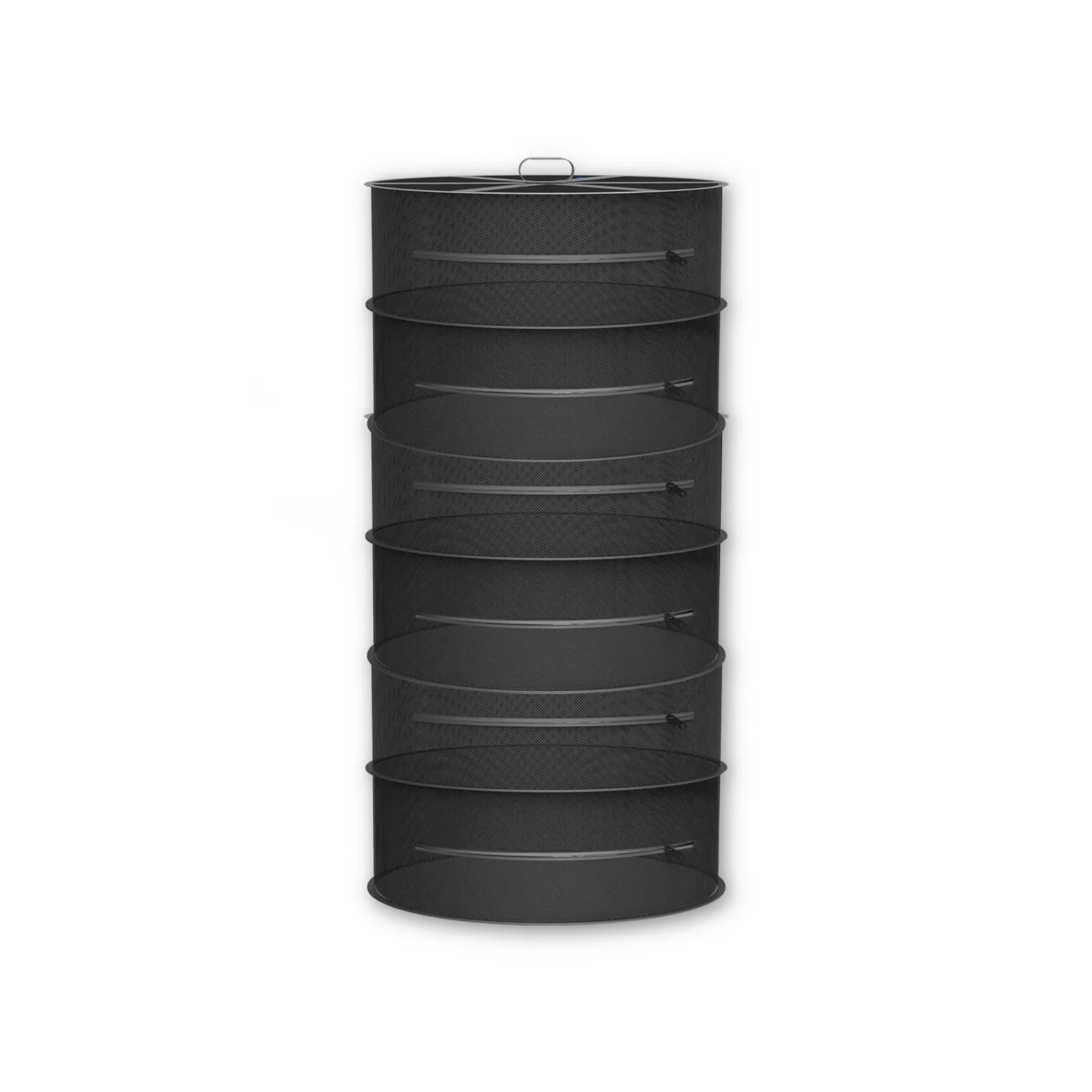 Hängendes Trockengestell, 60 cm Durchmesser, sechs Ebenen