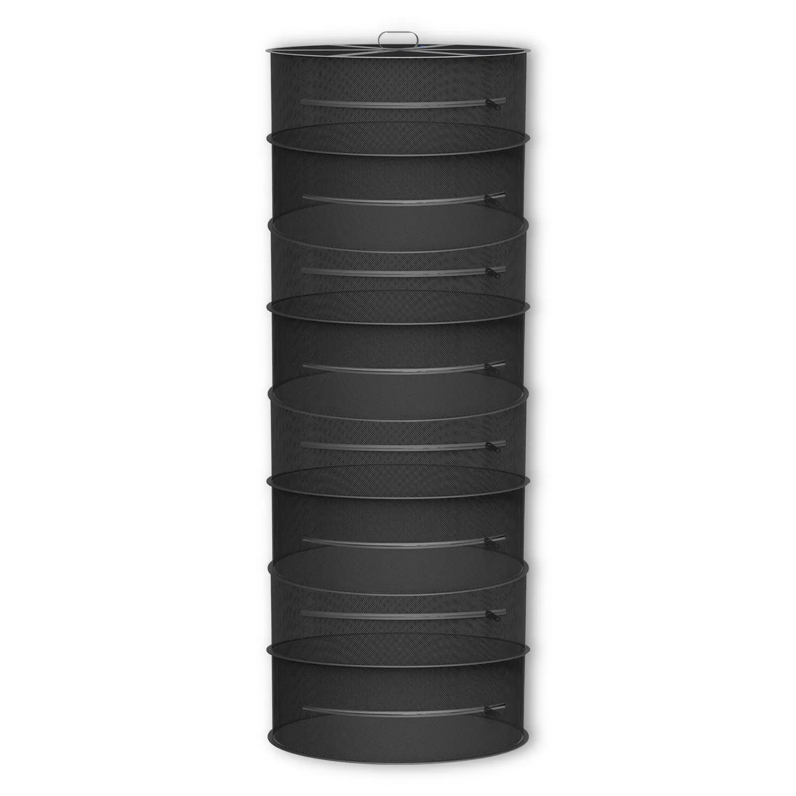Hängendes Trockengestell, 60 cm Durchmesser, acht Ebenen