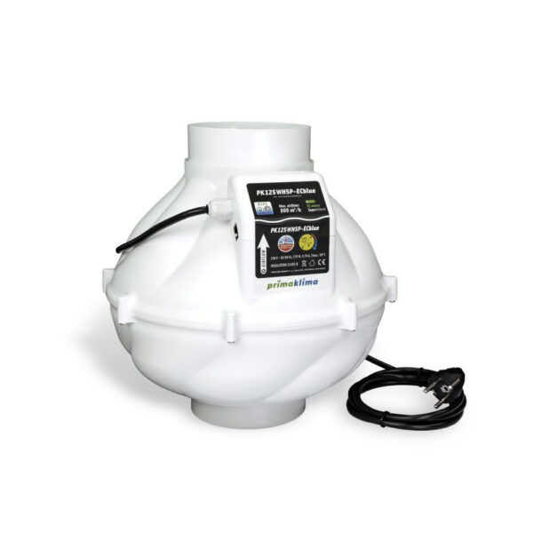 Prima Klima Rohrventilator Whisperblower ECblue 125 mm – 800 m3/Std, EC motor