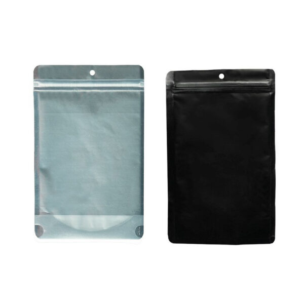 Qnubu zip bag Black 28g, 235×150 mm, PACK OF 50 Stk.