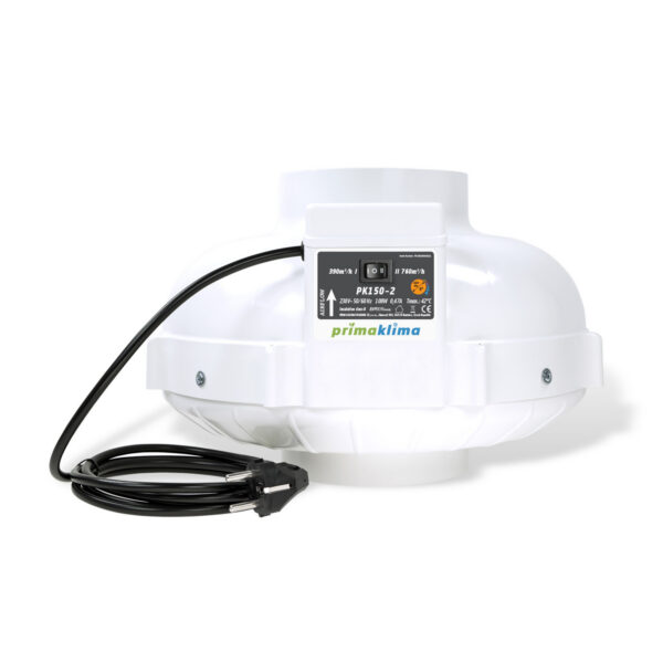 Prima Klima Rohrventilator PK150-2 150 mm – 390/760 m3/Std, 2-gang