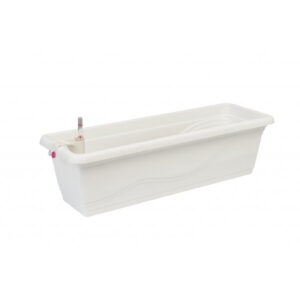 Selbstbewässernder Blumentopf Extra Line SMART, Länge 53cm Weiß