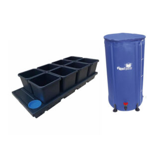 AutoPot Auto8 System mit 15-Liter- Töpfen, mit Flexitank-Behälter 100 l