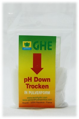 Terra Aquatica pH- Down Powder 25 g – (mehrsprachiges Etikett inkl. DE)