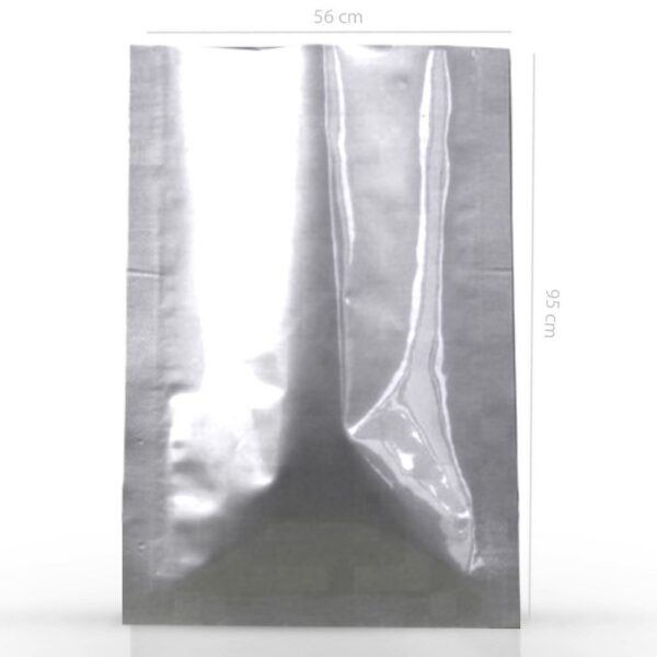 Qnubu Aluminium Foil Bag Sealable Silver 560×950 mm