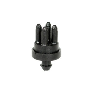Verteiler für 4 Kapillaren 5 mm mit Spitze und Stacheln nach oben