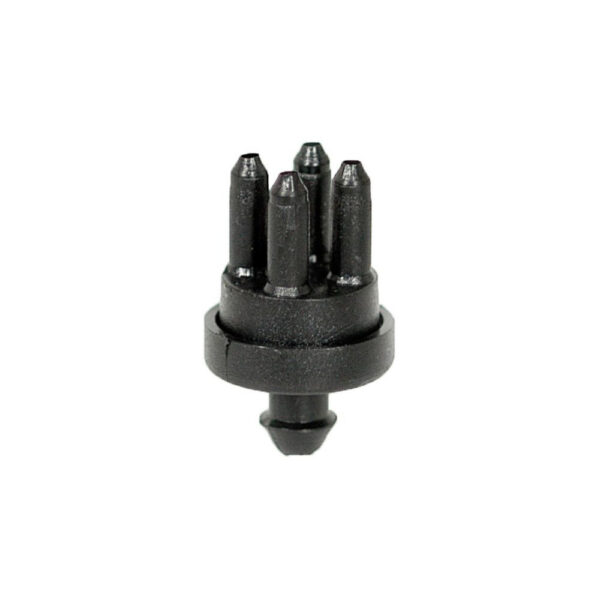 Verteiler für 4 Kapillaren 5 mm mit Spitze und Stacheln nach oben