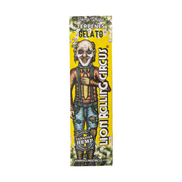 Löwen-Rollzirkus-Hanf-Wickel – Hanfblunt, Packung mit 2 Stück Gelato