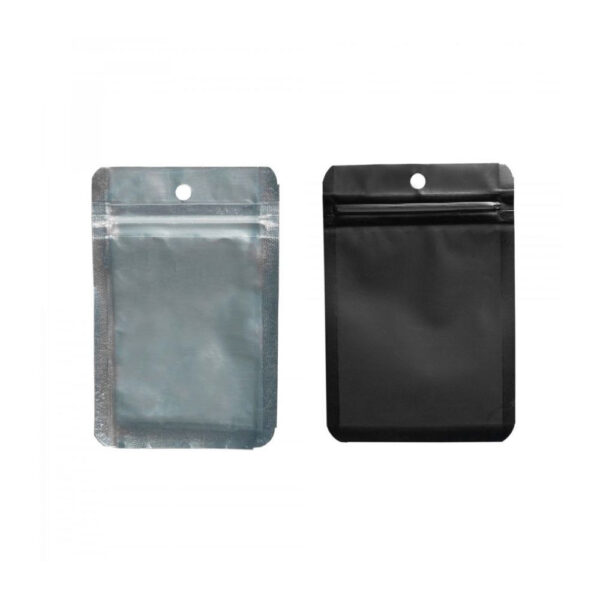 Qnubu Zip Bag Black 1g, 75×110 mm, PACKUNG 50 Stk.
