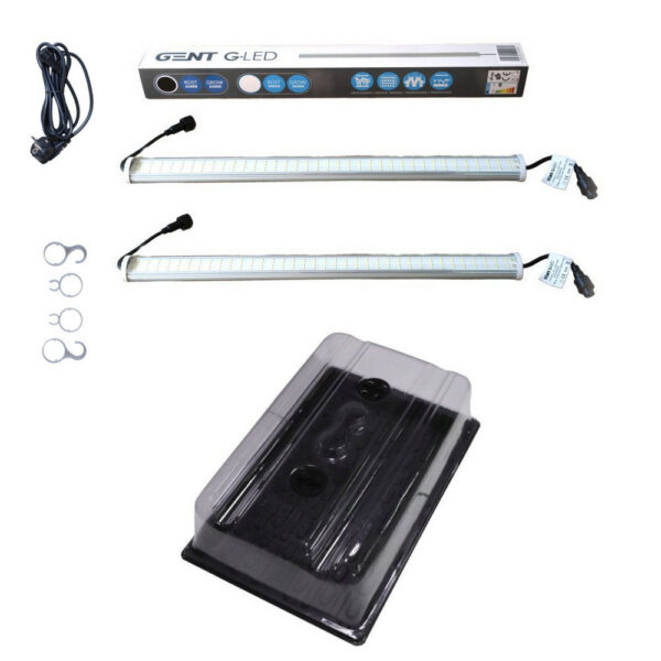 GENT Set Propagator + G-LED 26W x2 Linkable, 58×37.5×22 cm