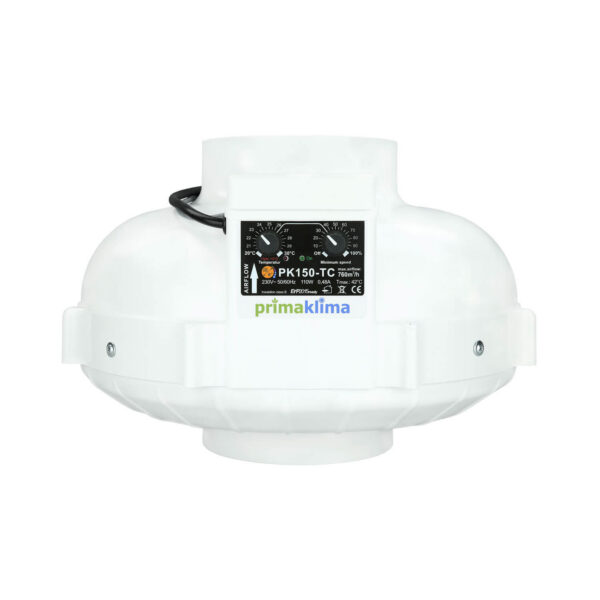Prima Klima Rohrventilator PK150-TC 150 mm – 760 m3/Std, Temperatur geregelt
