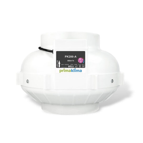 Prima Klima Rohrventilator PK200-A 200 mm – 800 m3/Std, 1-gang
