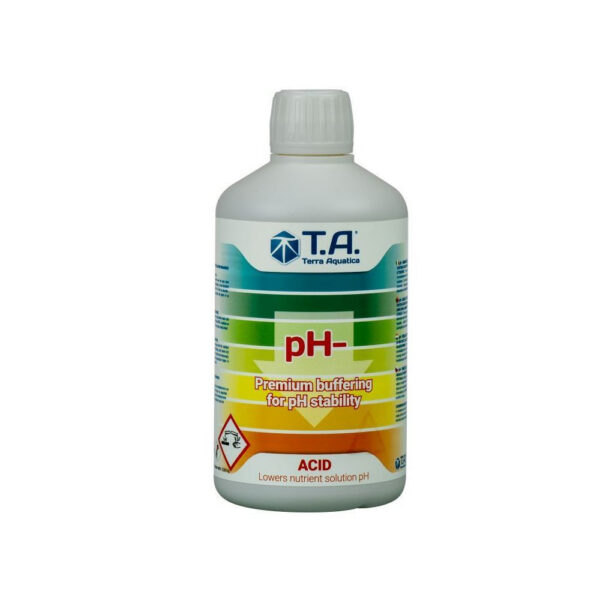 Terra Aquatica pH- Down 500 ml – (mehrsprachiges Etikett inkl. DE)