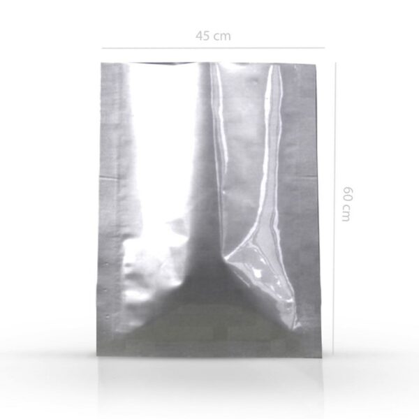 Qnubu Aluminium Foil Bag Sealable Silver 450×600 mm