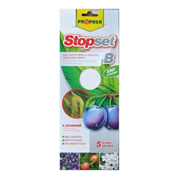 Weiße Klebeplatten Stopset 25×10 cm – 5 Stück
