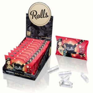 Rolo 69 filtros 8mm, 10x 40 unidades Pack Vermelho CAIXA