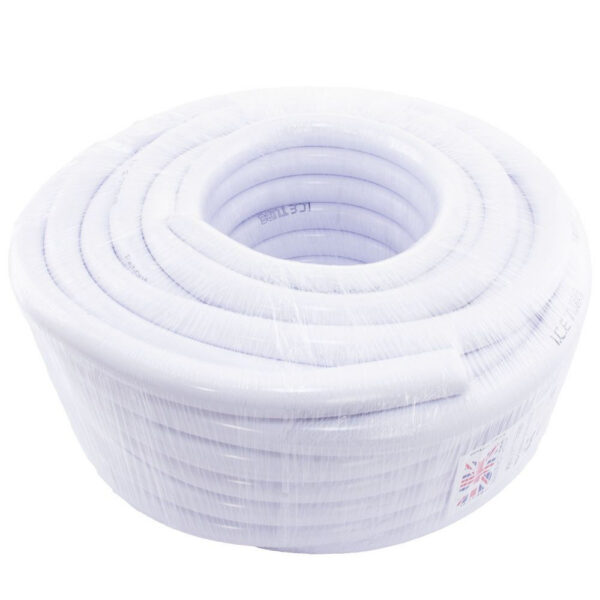 Icetube weiß Flexi Schlauch Durchmesser 19 mm – 1 m (30 m Rolle)