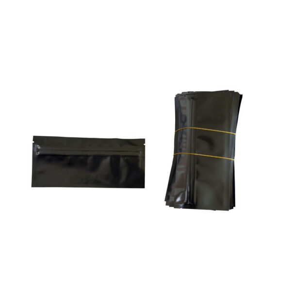 Urban Zip Beutel Mylar blickdicht 15×6,8 cm, Packung mit 50 Stück