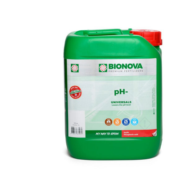 BioNova pH- (P2O5 24,5 % Phosphorsäure) 5 l – (mehrsprachiges Etikett inkl. DE)