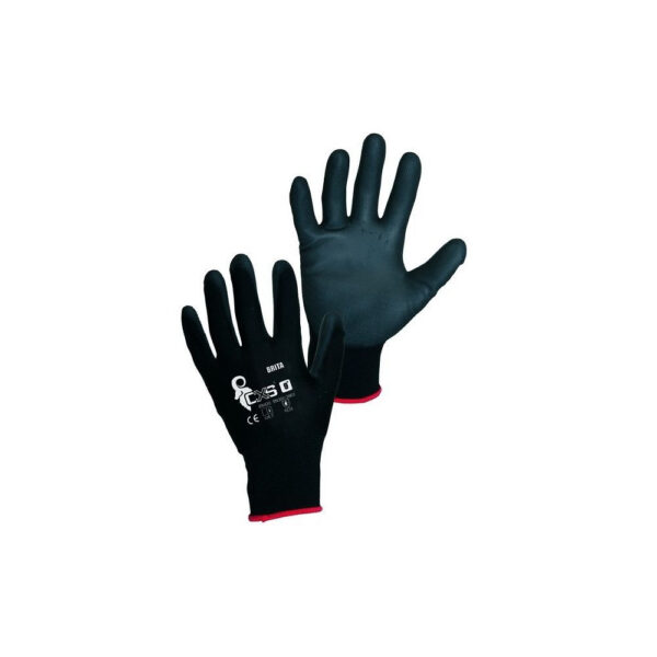 PU-beschichtete Montagehandschuhe – schwarz