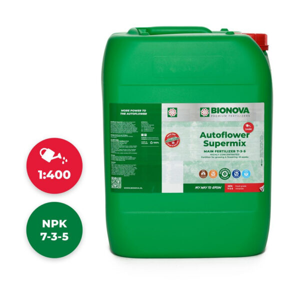 BioNova AutoFlower Supermix 20 l – (mehrsprachiges Etikett inkl. DE)
