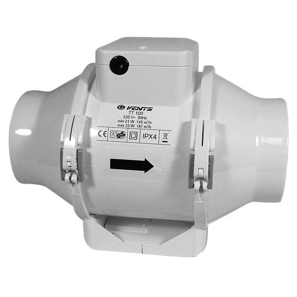 Vents TT 100 mm – 145/187 m3/Std.
