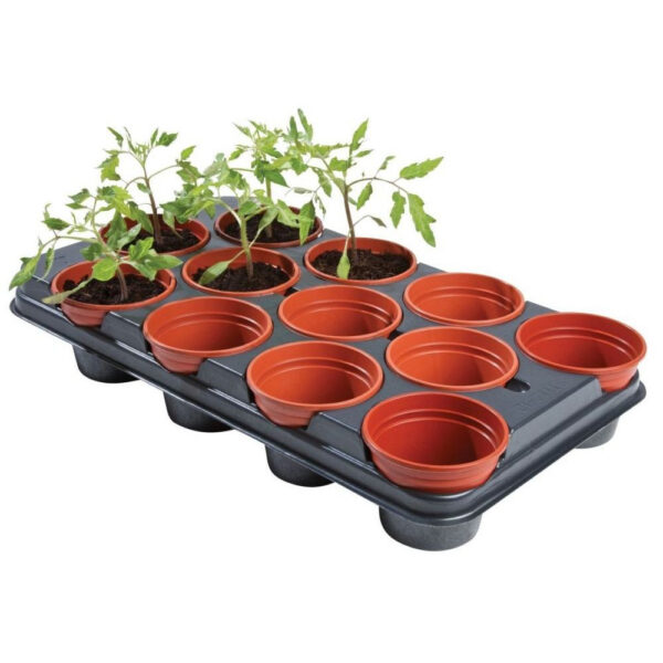 Garland Pflanzteller mit Töpfen Professional Growing Tray 12, 54×30.5×9.5 cm