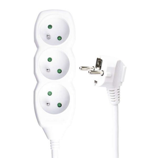 Verlängerbare Kabel für 3 Steckdosen, 3 m, 3×1,5 mm