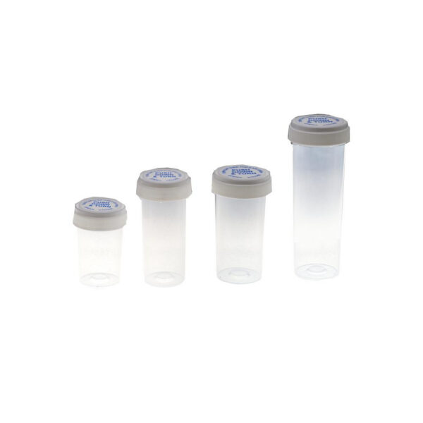 Medic Conservation plastic jar transparent 45×97 mm, 1 Stk.