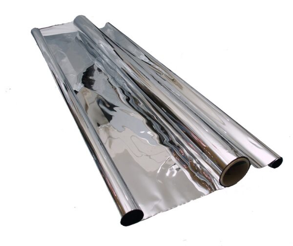 Mylar Silver Reflexion Folie, Rolle 1.4×10 m, 35 Mikron