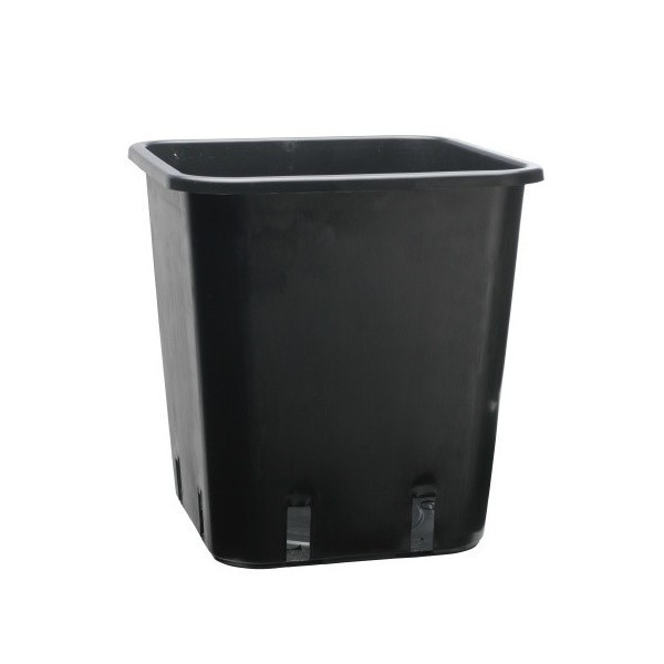 Blumentopf aus Plastik, viereckig 7x7x8 cm – 0.35 l, PACKUNG 100 Stk.