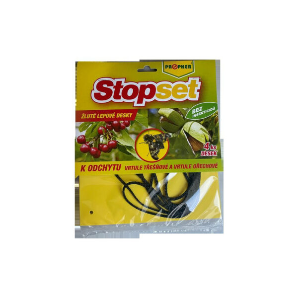 Yellow adhesive sheets Stopset 20×20 cm for helicopter blade capture