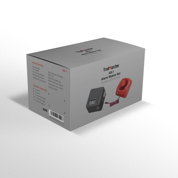 Trolmaster CO2 Alarm Station & Cable set (AS-1) – ohne Adapter (Schuko DE Endstück)