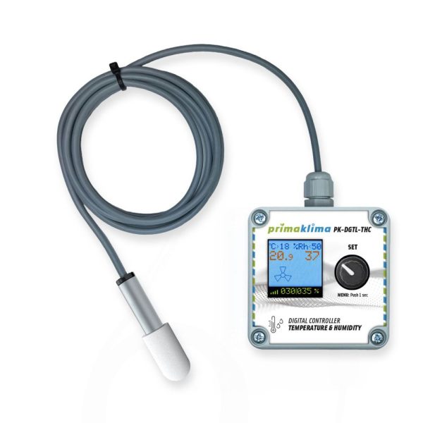 Prima Klima THC Controller – Temperatur- & Feuchtigkeitsregler für PK-ECblue Ventilatoren (RJ45)