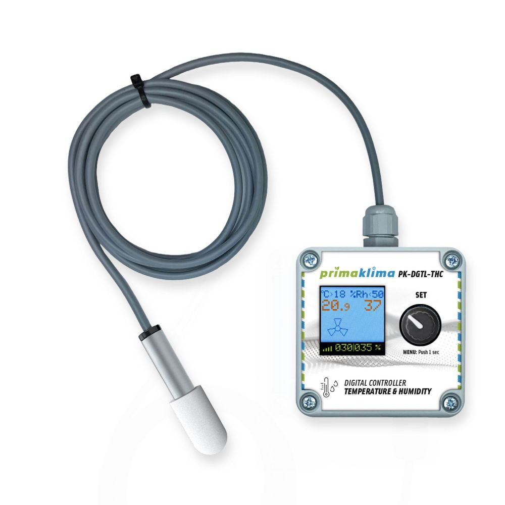 Prima Klima THC Controller - Temperatur- & Feuchtigkeitsregler für PK-ECblue Ventilatoren (RJ45)