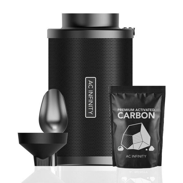 Nachfüllbares Aktivkohlefilter-Set, mit Aktivkohle-Nachfüllpackung, 200 mm