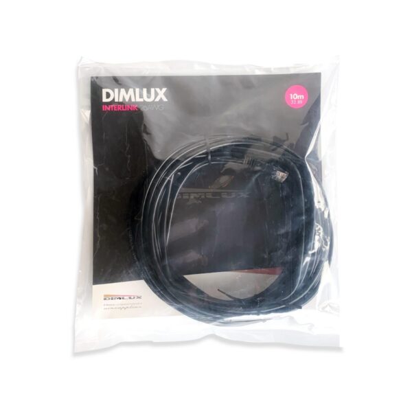 Dimlux Interlink-Kabel Smart Port, schwarz, 26 AWG, 10 m