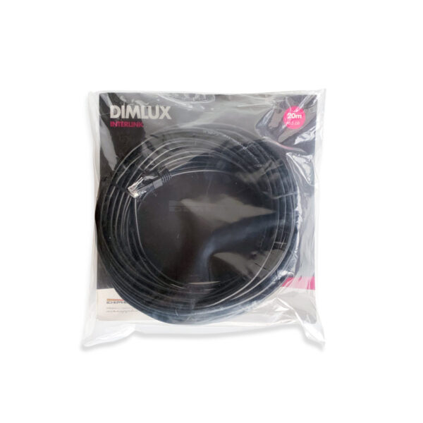 Dimlux Interlink-Kabel Smart Port, schwarz, 26 AWG, 20 m