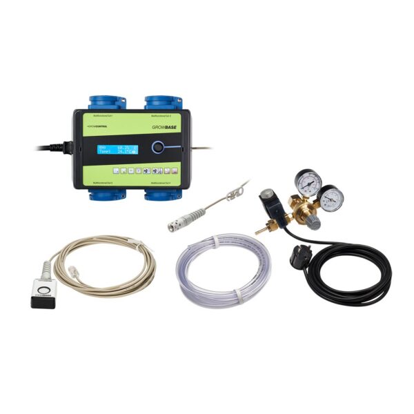 GrowControl CO2-Komplettset GrowBase, Controller, CO2-Sensor & Armatur