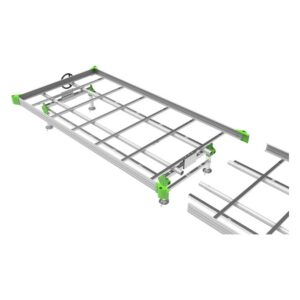 LumiFlora Rolling Grow Bench, rollbarer Growtisch mit 1 Ebene