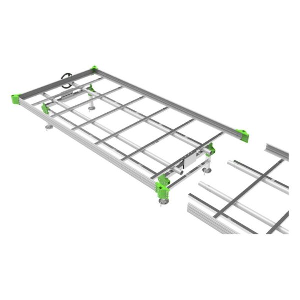 LumiFlora Rolling Grow Bench, rollbarer Growtisch mit 1 Ebene