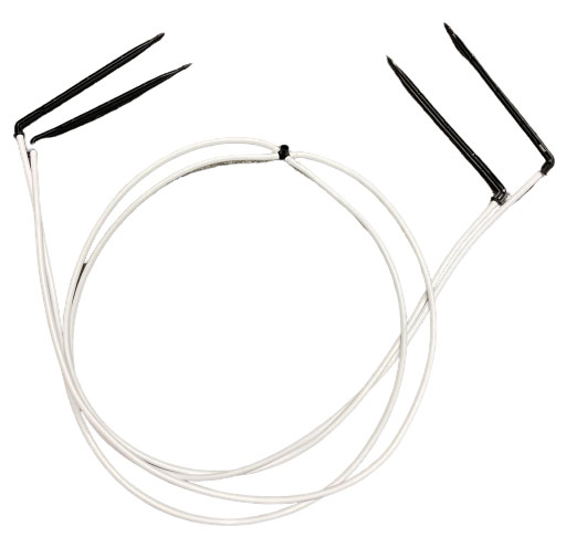 Verteiler 4-fach, Verteiler mit 4×100 cm Microschlauch weiß und Winkelpfeiltropfer schwarz
