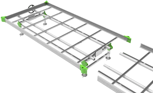 LumiFlora Rolling Grow Bench, rollbarer Growtisch mit 1 Ebene